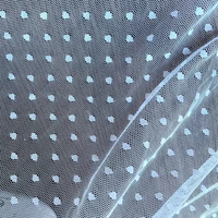 Tissu en tulle à pois en polyester à prix abordable Zeal