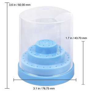 Soporte Organizador para Brocas de Uñas - Caja Contenedora a Prueba de Polvo para Almacenamiento de Herramientas para Uso Doméstico o Salón de Uñas - Product Image 4