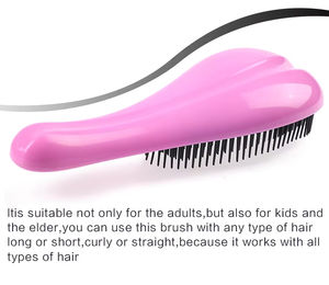 Prix de gros pour femmes brosse à cheveux démêlante en ABS TPEE autonettoyante brosse à cheveux démêlante antistatique mini peigne à coussin d'air pour cuir chevelu - Product Image 3