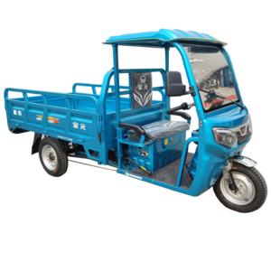 Tricycles électriques inversés automatiques 1800W <span class=keywords><strong>Moto</strong></span> à <span class=keywords><strong>3</strong></span> <span class=keywords><strong>roues</strong></span> avec couverture de toit Tricycle de cargaison électrique - Product Image 1