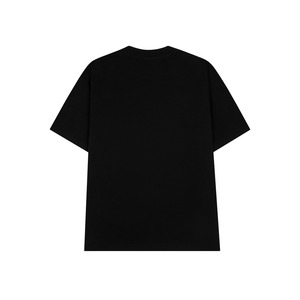 T-shirt unisexe d'été en coton épais 250 g/m² noir, coupe classique, avec impression graphique sérigraphiée sur le devant, motif « Water Gun Rabbit » - Product Image 2