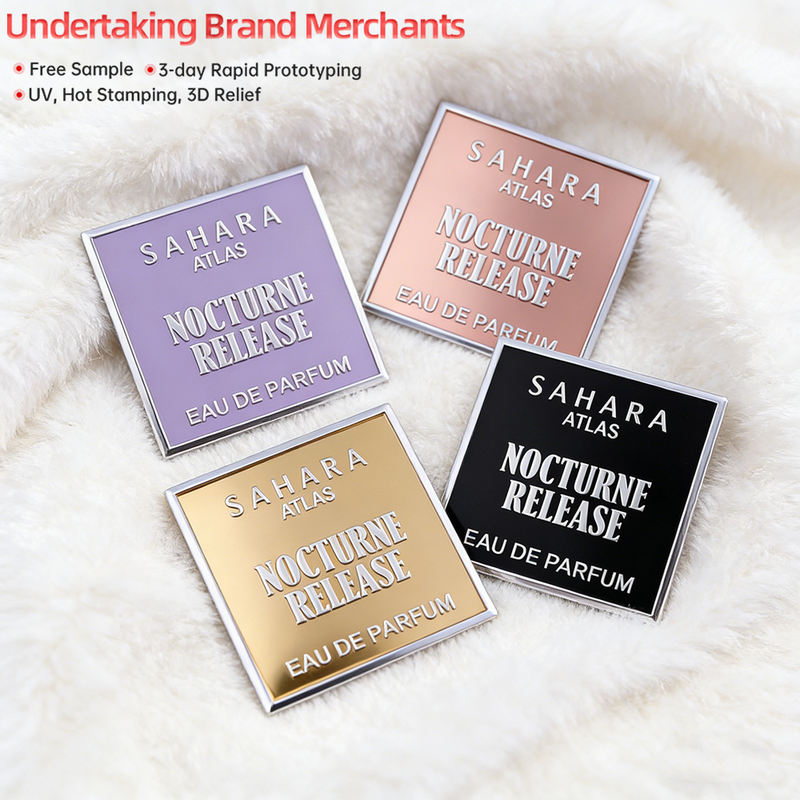 Custom Waterproof Aluminium Label Sticker Adhesive