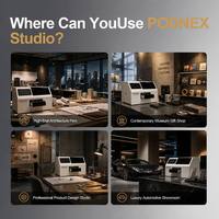 Printer UV Flatbed PodNEX A3 dengan Kontrol Otomatis dan Tinta UV untuk Pencetakan Casing Ponsel Kustom