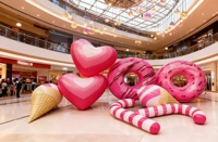 Ballon d'amour gonflable, cœur rouge gonflable pour fête, mariage, Saint-Valentin, décorations de vacances, publicité, installation de ballons