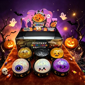 Novedad: Caja Sorpresa de Silicona con Glitter de Halloween, Juguete Sensorial Antiestrés, Bolas Blandas para Apretar - Product Image 1