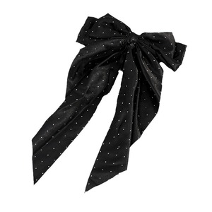 Barrettes à cheveux MIO à double couche avec nœud papillon et strass brillants, barrettes à cheveux douces à nœud papillon pour femmes, décoration de cheveux pour fête - Product Image 3
