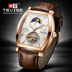 Reloj TEVISE con Logotipo Personalizado, Fase Lunar, Esqueleto, Tourbillon, Reloj Mecánico Automático <span class=keywords><strong>de</strong></span> Lujo para Hombre - Product Image 3