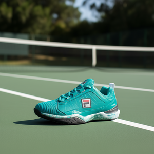 Zapatillas de Tenis Fila Speedserve Energized para Hombre, Color Verde Azulado, Malla Transpirable, Cierre de Cordones, Suela de Goma, Entresuela de EVA, Deporte de Verano - Product Image 2