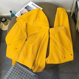 Combinaisons Automne-Hiver pour Femmes, Sweatshirts à <span class=keywords><strong>Capuche</strong></span> Casual pour Porter en Extérieur, Vestes Deux Pièces à la Mode et Polyvalentes - Product Image 6