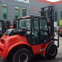 Chariot élévateur tout-terrain diesel 4x4 de 3,5 tonnes, certifié CE EPA Euro V, chariot élévateur tout-terrain pour la construction et l'agriculture