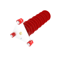 Parafoudre extérieur 10 kV HY5WZ-17 à oxyde de zinc pour la protection des transformateurs de distribution et des postes de transformation