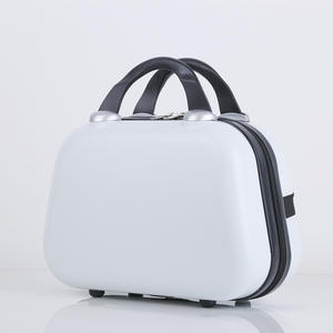 Trousse de Maquillage Portable 12 Pouces, Sac Cosmétique Rectangulaire avec Fermeture Éclair, Étanche, Couleur Unie, Boîte de Rangement de Voyage pour Articles de Toilette, Mère - Product Image 5