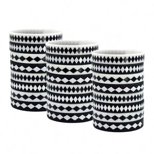 Pulsera de Silicona a Cuadros Blancos y Negros, Pulsera de Identificación para Conciertos, Festivales, Fiestas y Eventos - Product Image 5