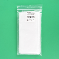 50 Sachets de PVA à dissolution rapide pour la pêche à la carpe, sacs d'appâts écologiques, tailles 5*10cm, 7*10cm, etc.