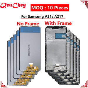 MOQ : 10 pièces en gros pour Samsung Galaxy A21s A217 <span class=keywords><strong>A217F</strong></span> <span class=keywords><strong>SM</strong></span>-<span class=keywords><strong>A217F</strong></span>/DS Écran LCD tactile avec ou sans cadre - Product Image 1