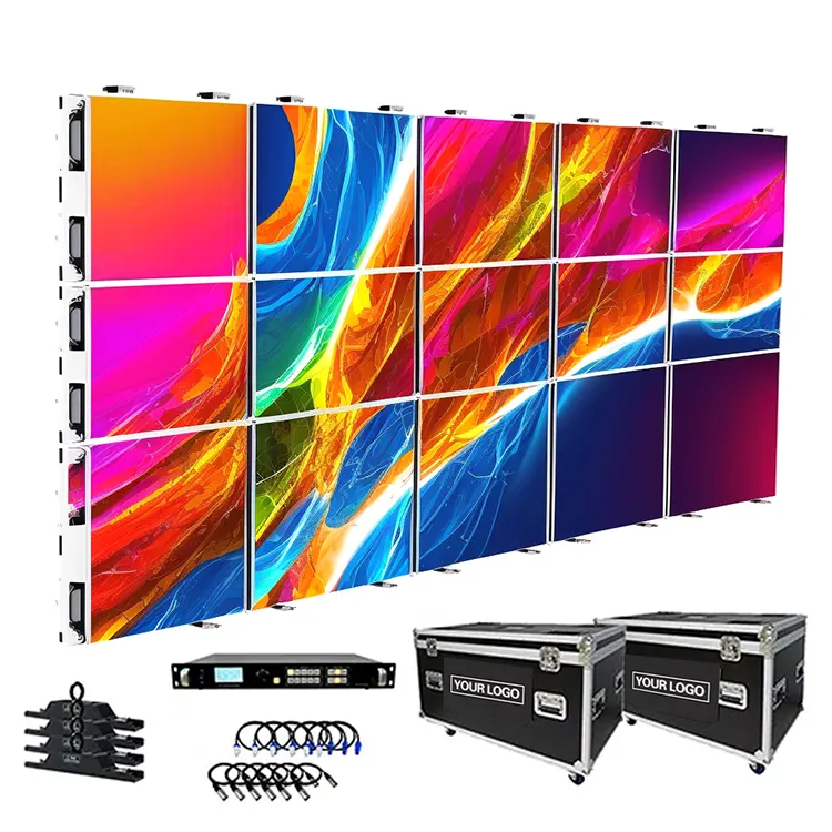 Fondo de escenario de pared de video de alta calidad Pantalla de panel LED Pantalla grande