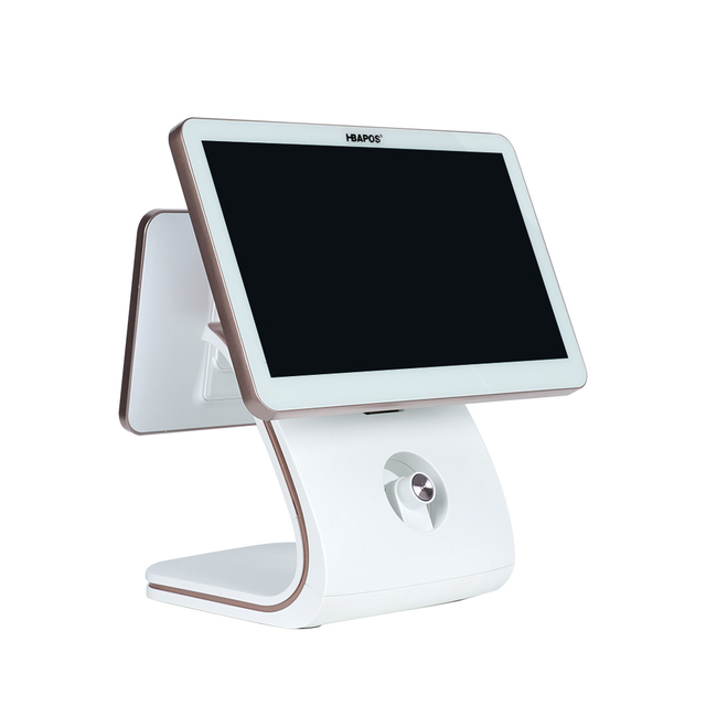 15.6 Inch POS Terminal for Restaurant Ordering Dual Touch Screen POS All in One System