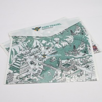 Pochette de classement durable en plastique PP avec logo personnalisé, imprimée UV, format A4, B5, A5, avec bouton-pression, pour documents, cadeau promotionnel OEM, Japon, Corée