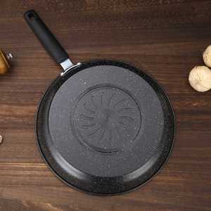 Nouvelle poêle à frire en acier au carbone et pierre Maifan non revêtue pour crêpes, œufs, steak - Utilisation universelle sur cuisinière, sans couvercle - Product Image 3