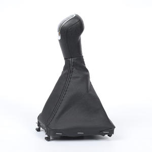 Couvre-poignée de levier de vitesse Skoda en cuir, 5 ou 6 vitesses, boîte de vitesses manuelle, accessoire de voiture - Product Image 4