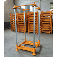 Étagères de stockage verticales en acier tubulaire pour palettes Euro, revêtement poudré, à entrée 4 directions, haute capacité de charge dynamique