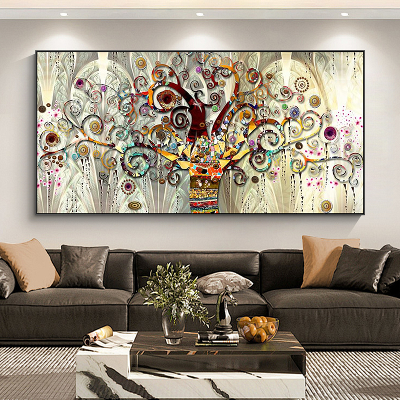 Gustav Klimt Landscape Art Deco Wall