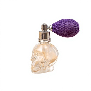 Botella de perfume redonda de vidrio de 10 ml personalizada con diseño de bomba de spray dorada y botella con airbag perlado. - Product Image 4