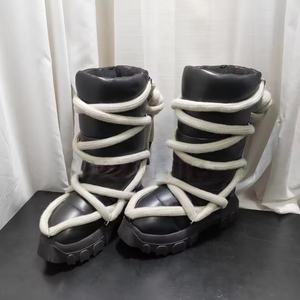 Tendencias 2026, Botas de Nieve Negras de Diseño Unisex, Botas de Nieve Térmicas de Marca de Lujo para Hombre, Botas de Moda Personalizadas para Mujer - Product Image 5