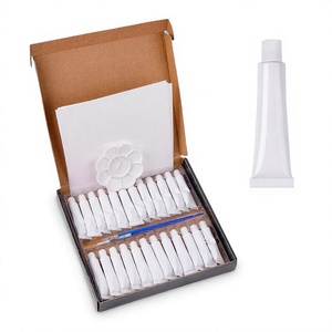 Acrylic <b>Paint</b> Set 24 Colors 12ml High Quality with Brush Glass & Paper Painting Medium Palette /Included - Product Image 4