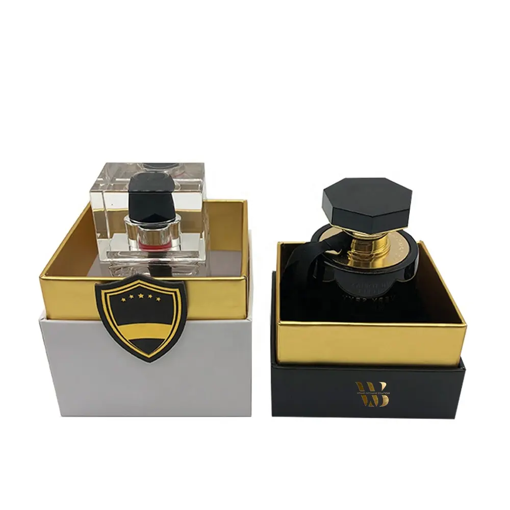 Dubai Wholesale Customized Labels Logo Low Price Luxury Perfume Boxes Cardboard Packaging for Single Shampoo Bottle
