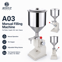 Machine de remplissage de gloss à lèvres A03, manuelle, pour liquides cosmétiques, à piston, 5-50 ml, 10-100 ml