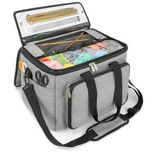 Factory Custom Large Yarn Storage Bag Knitting Needles Organizer Portable