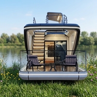 Maisons Capsules Spatiales Modulaires Préfabriquées Conteneurs Extérieurs Structure Acier Design Moderne Prêtes à Habiter Capsules de Couchage