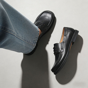 British Style <b>Men</b> Business Casual Genuine Leather <b>Shoes</b> for Office Lightweight Soft <b>Work</b> <b>Shoes</b> Moccasin <b>Shoes</b> - Product Image 3