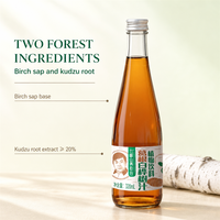 Boisson végétale concentrée à base de sève de bouleau naturelle et d'extrait de racine de Kudzu, 320 ml, bouteille en verre, carton de 6 bouteilles, boisson botanique prête à boire pour le bien-être