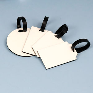 Etiquetas de Equipaje de MDF con Impresión Personalizada, Etiquetas de Madera para Bolsas Imprimibles por Ambos Lados, Etiqueta de Viaje en Blanco - Product Image 2