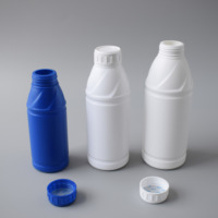 Botella Redonda de Plástico para Agricultura, HDPE Opaca, Cilíndrica, con Tapa Roscada, Contenedor para Protección de Cultivos, Suministro al por Mayor