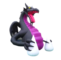 PDYEAR Modèle de mur d'escalade gonflable géant personnalisé Dragon Dinosaure, Animal de dessin animé, Étanche, Résistant au soleil, Durable, Lithium