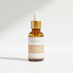 Premium 30ml Retinol Face Serum in <b>Dropper</b> <b>Bottle</b> with Hydrating Formula for Daily Night Skin Care Routine and Facial Skin - Product Image 3