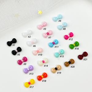 Decorazioni per Unghie 3D in Resina a Forma di Fiocco, Colori Misti, Accessori per Unghie Press-on - Product Image 4