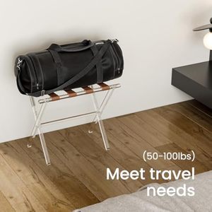 กระเป๋าเดินทางอะคริลิกใสแบบพกพาพร้อมสายหนัง - Product Image 4