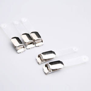 Porte-cartes d'identité et de permis de travail en métal avec clip à bec de canard rabattable - Product Image 4