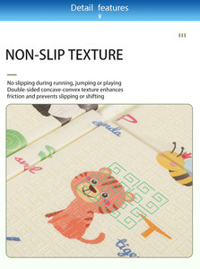 Tappetino da Gioco per Bambini 200cm*180cm Multiuso, Educativo, Pieghevole, per Interni ed Esterni, Non Tossico in XPE - Product Image 3