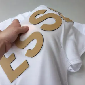 Impresión de transferencia de calor 3D Logotipo de vinilo de transferencia de calor de silicona nueva moda personalizada para ropa vinilo de transferencia de calor grueso