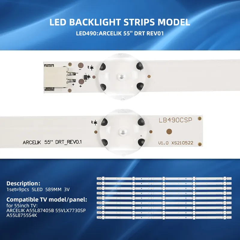 Tiras LED Para טלוויזיה 55 אינץ DRT REV01 LED תאורה אחורית רצועת החלפת LCD טלוויזיה 55VLX7730SP A55L87525S4K 55GUB8852 55GUW8867 55VL