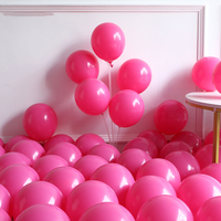140 pièces Minnie Mouse Latex ballons Kit filles fête d'anniversaire décorations de mariage rose Rose rouge feuille Globos noël guirlande arc