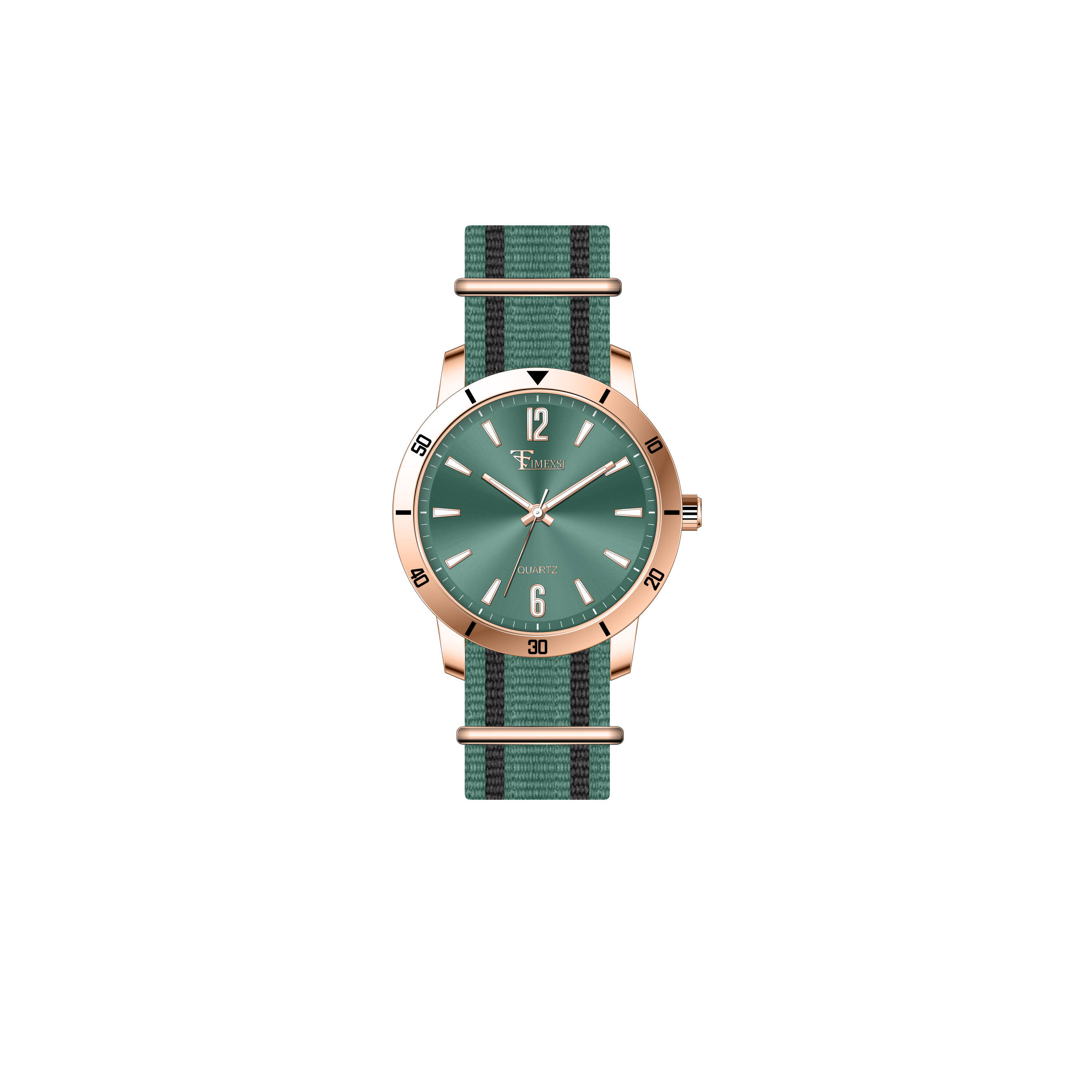 Green+Rose Gold