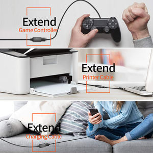 Cable de Extensión USB 3.0 Trenzado de Nailon, Transferencia de Datos de 5 GB, Macho y Hembra, Erweiterungskabel - Product Image 5