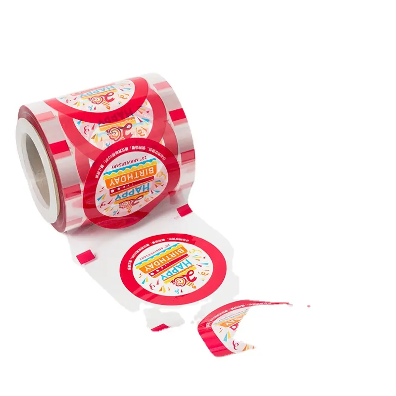 LuckyTime Film Segel Cangkir Plastik Jelly Film Gulung Bersegel Panas untuk Cangkir