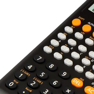 Calculatrice scientifique non programmable, affichage à deux lignes monochrome, 10+2 chiffres, touches en plastique robustes pour les examens des étudiants - Product Image 6